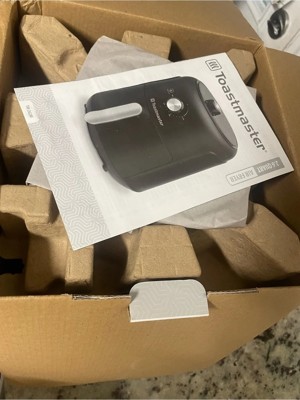 New Toastmaster air fryer 2.6 quart kitchen cooler appliance compact electric to